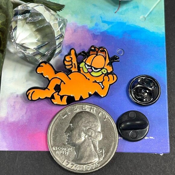 Garfield Cat Lapel Pin Kitten Enamel Accessories Jewelry Brooch Badge Pin - Picture 2 of 5